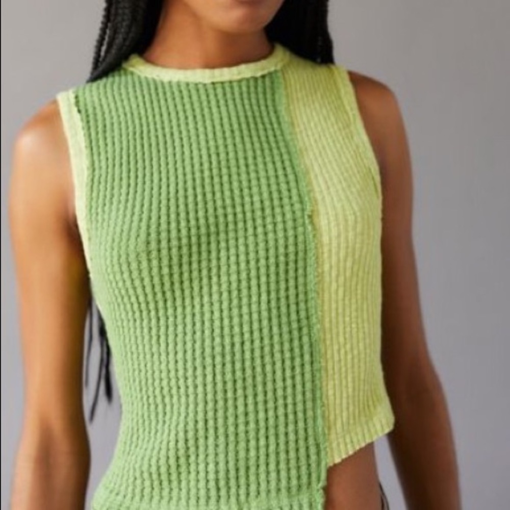 UO spliced knit tank top